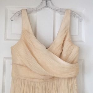 Cream JCrew Bridesmaid Dress